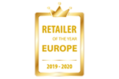 Retailer of the Year badge.